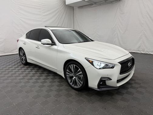 Majestic White 2021 INFINITI Q50 3.0t SENSORY