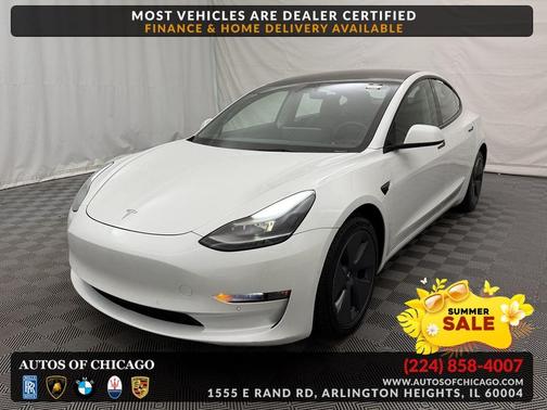 Pearl White Multi-Coat 2022 Tesla Model 3 Long Range