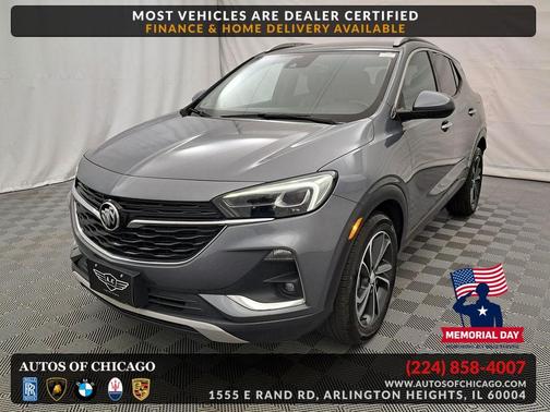 Satin Steel Metallic 2021 Buick Encore GX Essence