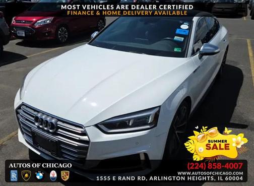 WHITE 2018 Audi S5 3.0T Prestige