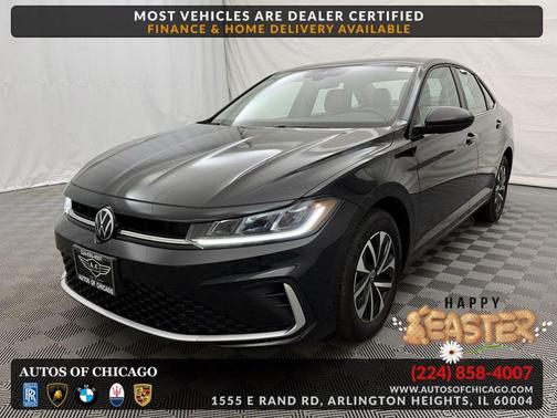 Deep Black Pearl 2025 Volkswagen Jetta 1.5T S