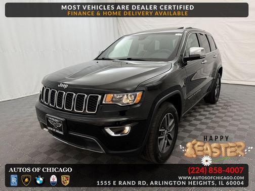 Diamond Black Crystal Pearlcoat 2018 Jeep Grand Cherokee Limited