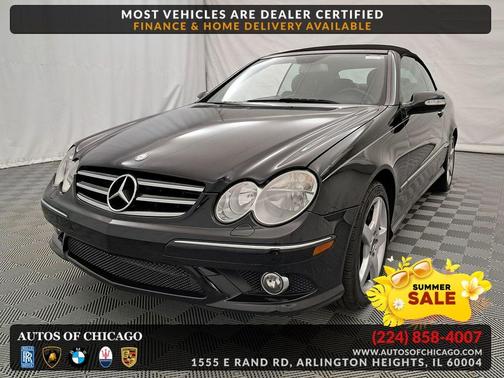 Black 2007 Mercedes-Benz CLK-Class 550 Cabriolet