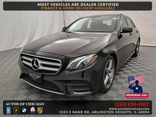 Black 2018 Mercedes-Benz E-Class 4MATIC