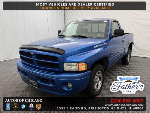 Intense Blue Pearl Coat 1999 Dodge Ram 1500 2dr Reg Cab 119'' WB