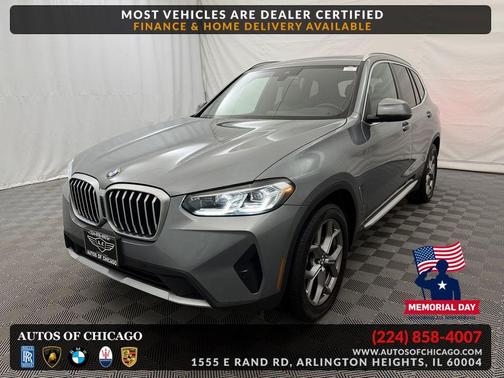 Skyscraper Grey Metallic 2024 BMW X3 xDrive30i