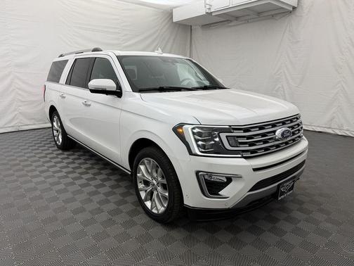 White Platinum Metallic Tri-Coat 2018 Ford Expedition Max Limited