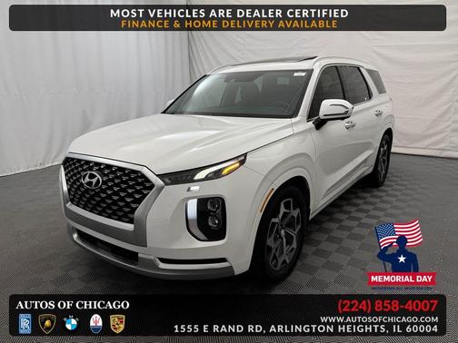 Hyper White 2021 Hyundai PALISADE Calligraphy