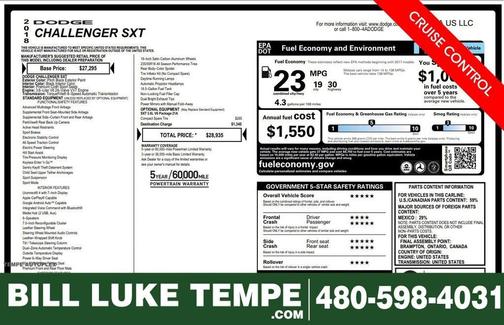 2018 Dodge Challenger SXT