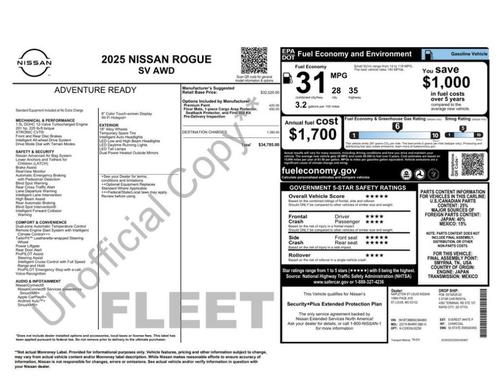 2025 Nissan Rogue SV