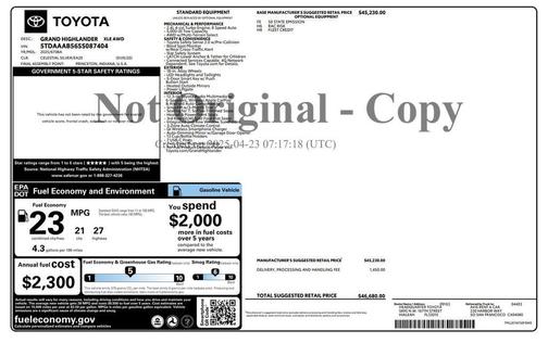 2025 Toyota Grand Highlander XLE