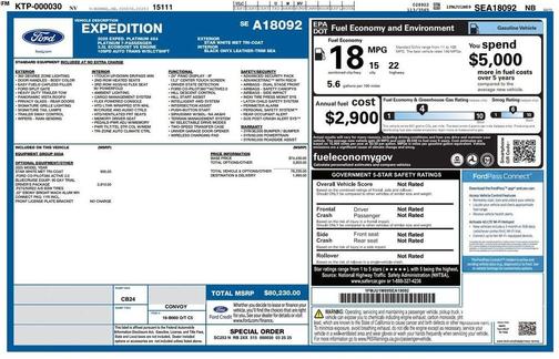 Star White 2025 Ford Expedition Platinum