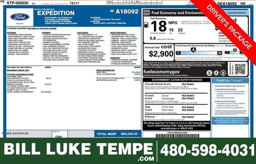 Star White 2025 Ford Expedition Platinum