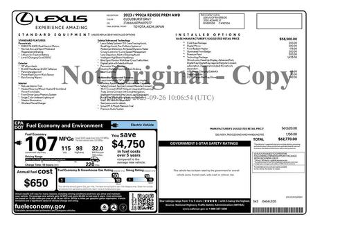 2023 Lexus RZ 450e Luxury