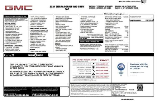 Onyx Black 2024 GMC Sierra 3500 Denali