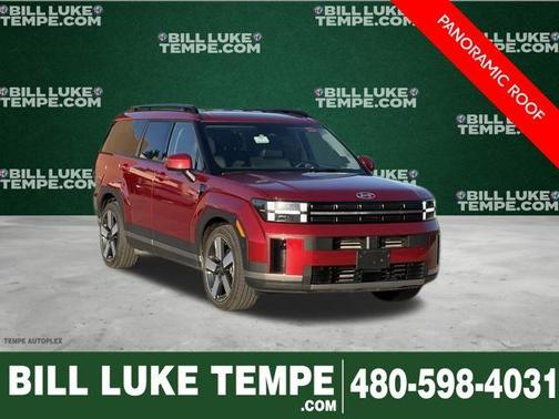 Red 2025 Hyundai SANTA FE HEV Limited