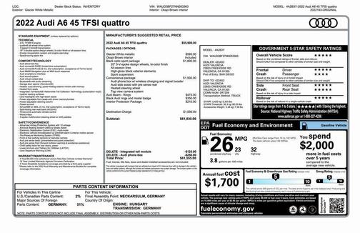 2022 Audi A6 45 Premium