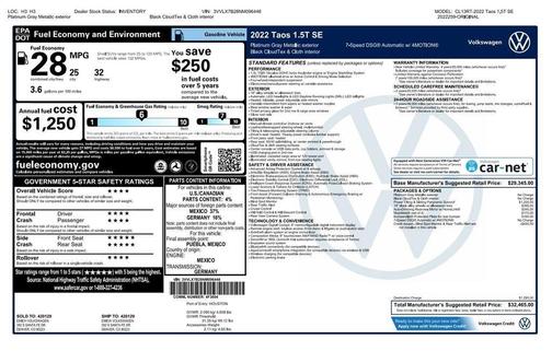 2022 Volkswagen Taos 1.5T SE