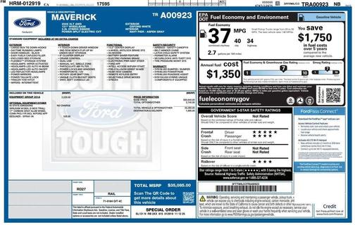 Oxford White 2026 Ford Maverick XLT