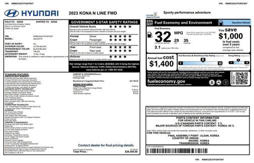 2023 Hyundai KONA N Line