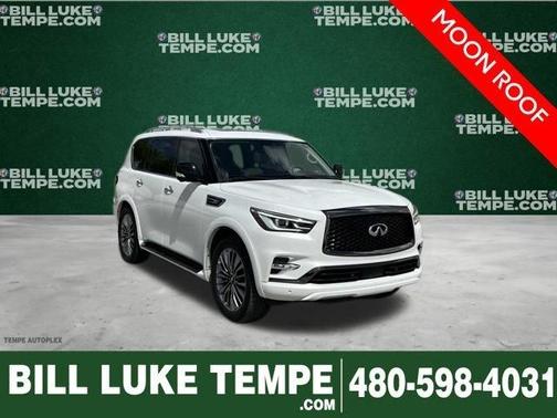 Moonstone White 2021 INFINITI QX80 PREMIUM SELECT