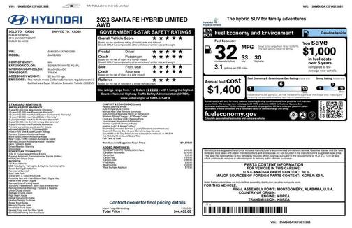 2023 Hyundai SANTA FE HEV Limited