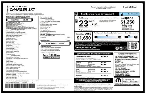 2019 Dodge Charger SXT