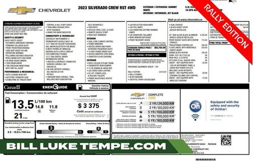 Summit White 2023 Chevrolet Silverado 1500 RST