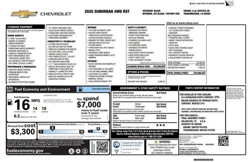 2025 Chevrolet Suburban RST