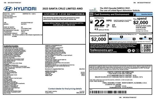 2023 Hyundai SANTA CRUZ 2.5T Limited