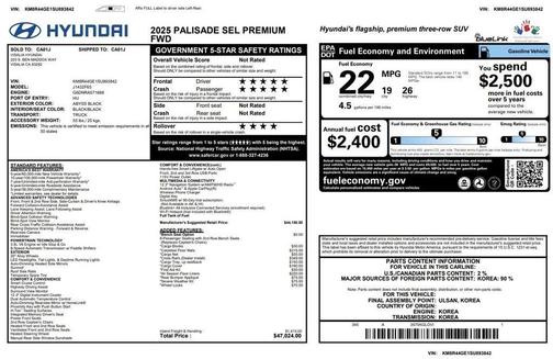 2025 Hyundai PALISADE SEL Premium