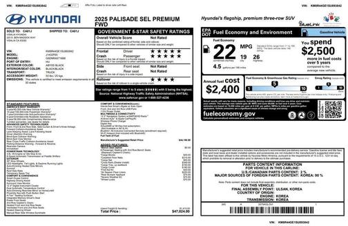 2025 Hyundai PALISADE SEL Premium