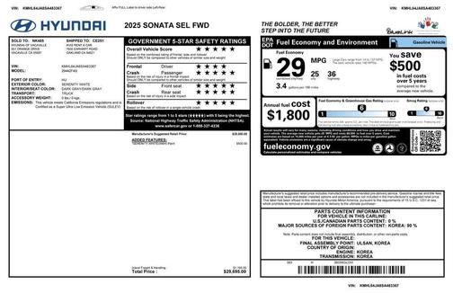 2025 Hyundai SONATA SEL