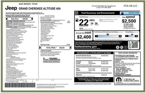 Diamond Black 2025 Jeep Grand Cherokee Laredo
