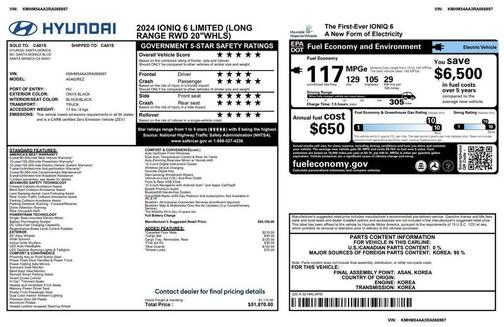 2024 Hyundai IONIQ 6 Limited
