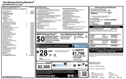 2024 BMW 228 Gran Coupe 228i sDrive Gran Coupe