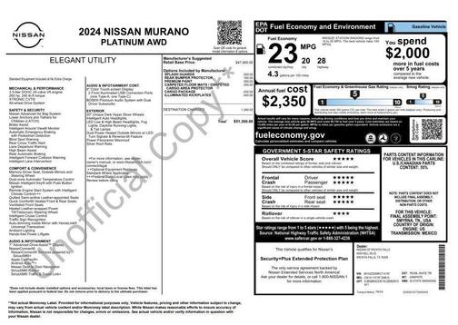 2024 Nissan Murano Platinum