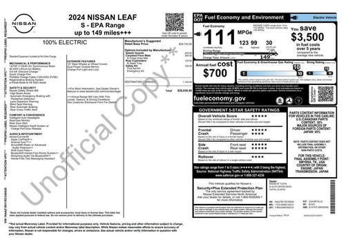 2024 Nissan Leaf S