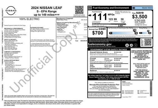 2024 Nissan Leaf S