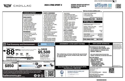 2024 Cadillac LYRIQ Sport