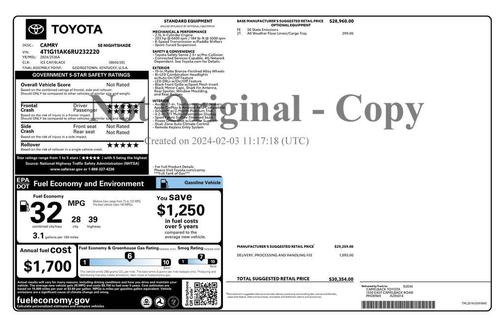 2024 Toyota Camry SE Nightshade