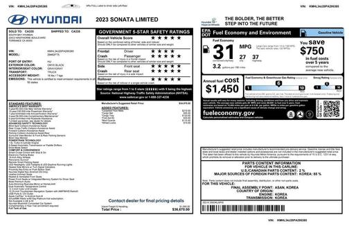 2023 Hyundai SONATA Limited