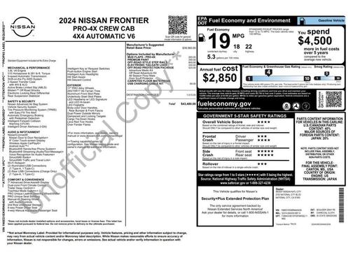 Boulder Gray Metallic 2024 Nissan Frontier PRO-4X