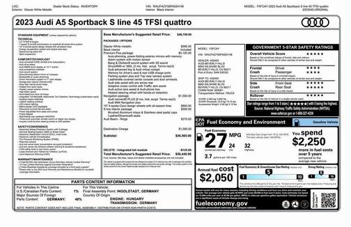 2023 Audi A5 2.0T Premium Plus