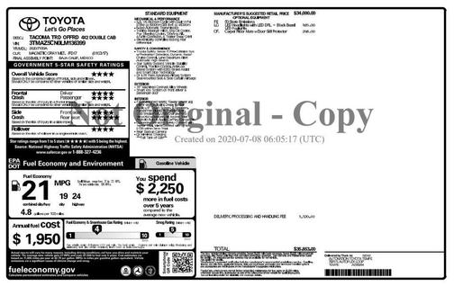 2020 Toyota Tacoma TRD Off Road