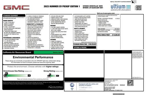White 2023 GMC HUMMER EV Pickup 3X