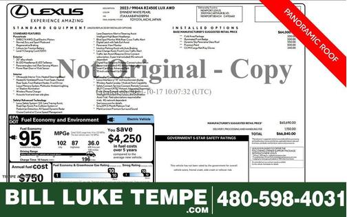 2023 Lexus RZ 450e Luxury