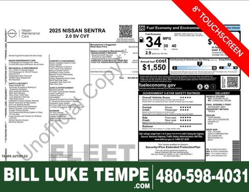 2025 Nissan Sentra SV
