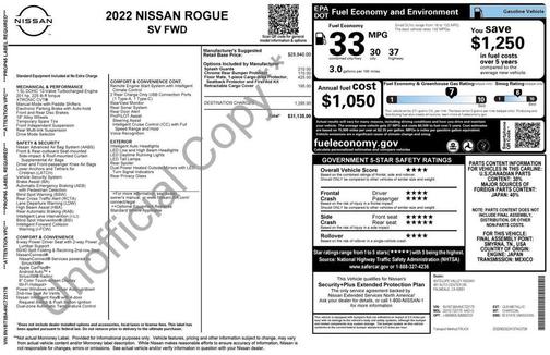 2022 Nissan Rogue SV