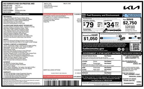 2023 Kia Sorento Plug-In Hybrid SX Prestige
